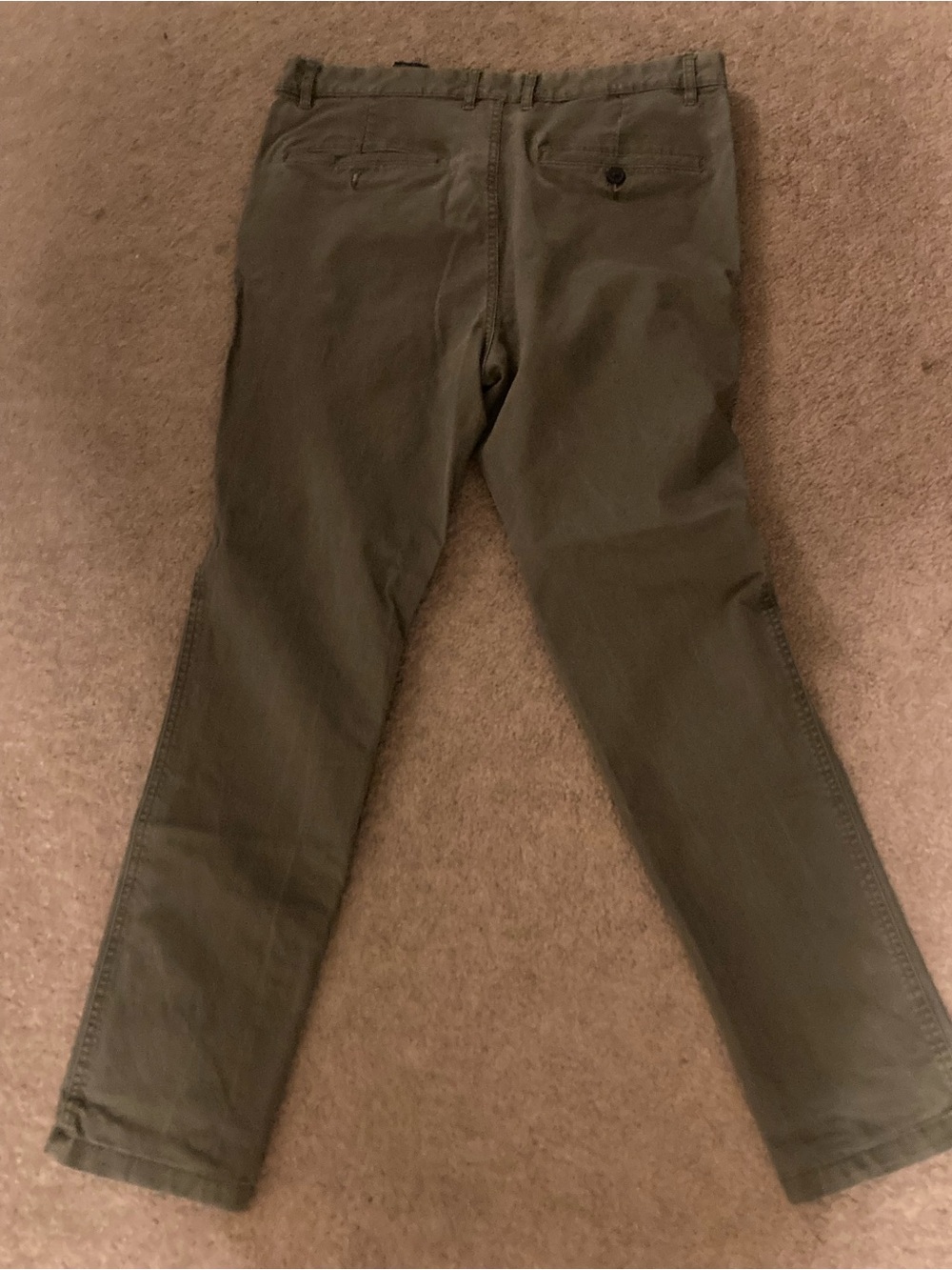 H&M Men's Olive Chino Trousers